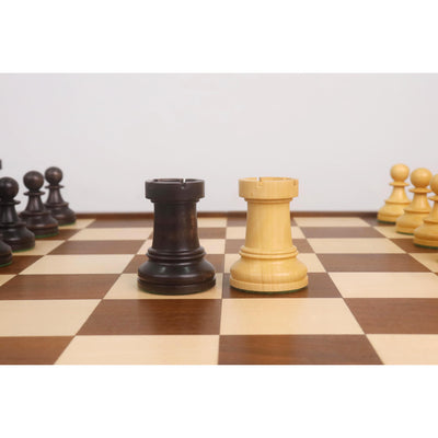 1950s' Fischer Dubrovnik Chess Pieces with Folding Style Dubrovnik Chess Board