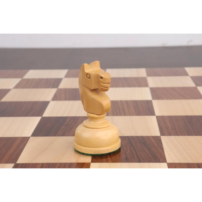 3.1" Library Series Staunton Chess Set - Chess Pieces Only - Weighted Boxwood & Acacia