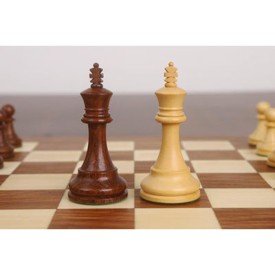 12” Minimalist Staunton Travel Chess Set – Elegant Non-Magnetic Gift Edition