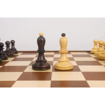 1950s' Fischer Dubrovnik Chess Pieces with Folding Style Dubrovnik Chess Board