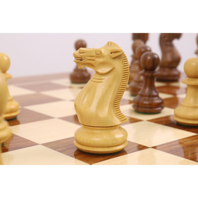 23" Tournament Chess Board Table with 4.1" Pro Staunton Weighted Wooden Chess Pieces - Golden Rosewood