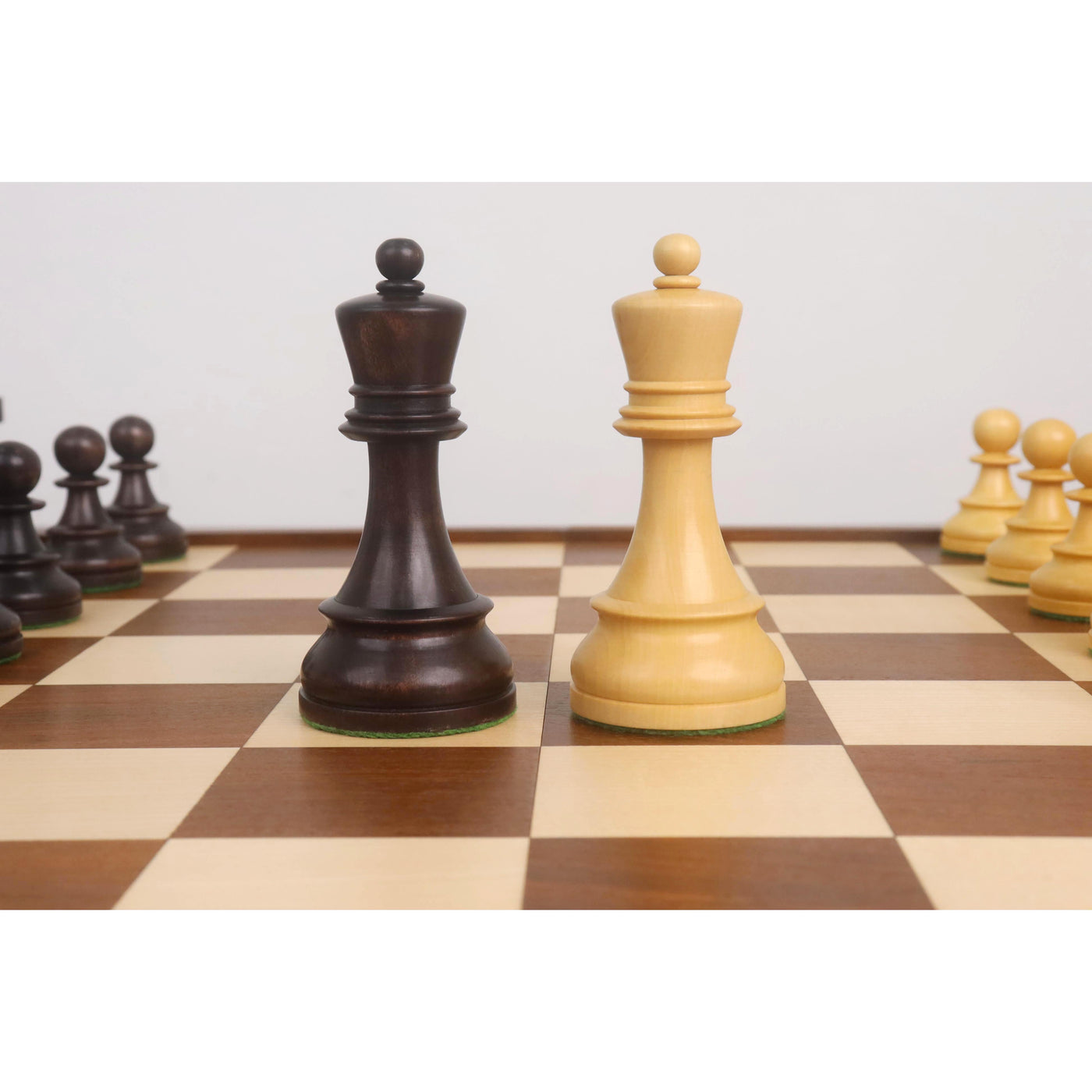 1950s' Fischer Dubrovnik Chess Pieces with Folding Style Dubrovnik Chess Board