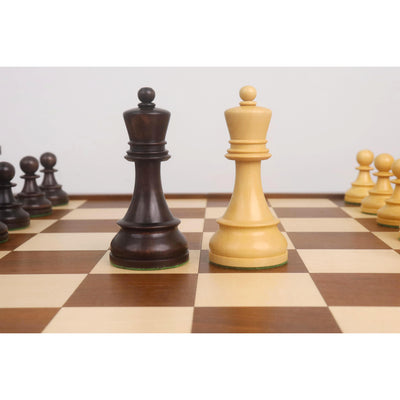 1950s' Fischer Dubrovnik Chess Pieces with Folding Style Dubrovnik Chess Board