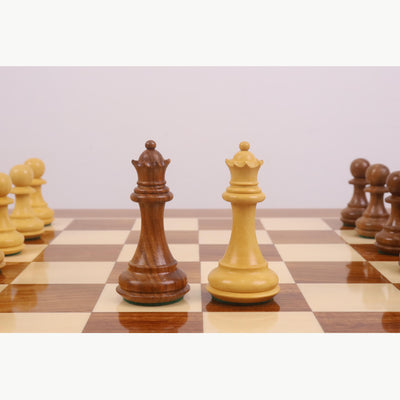 23" Tournament Chess Board Table with 4.1" Pro Staunton Weighted Wooden Chess Pieces - Golden Rosewood