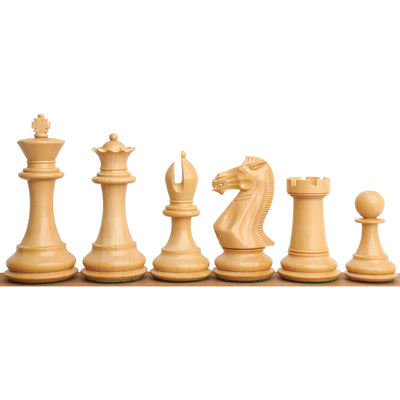 4.1" Traveller Staunton Luxury Chess Set - Chess Pieces Only-Triple Weighted Ebony Wood