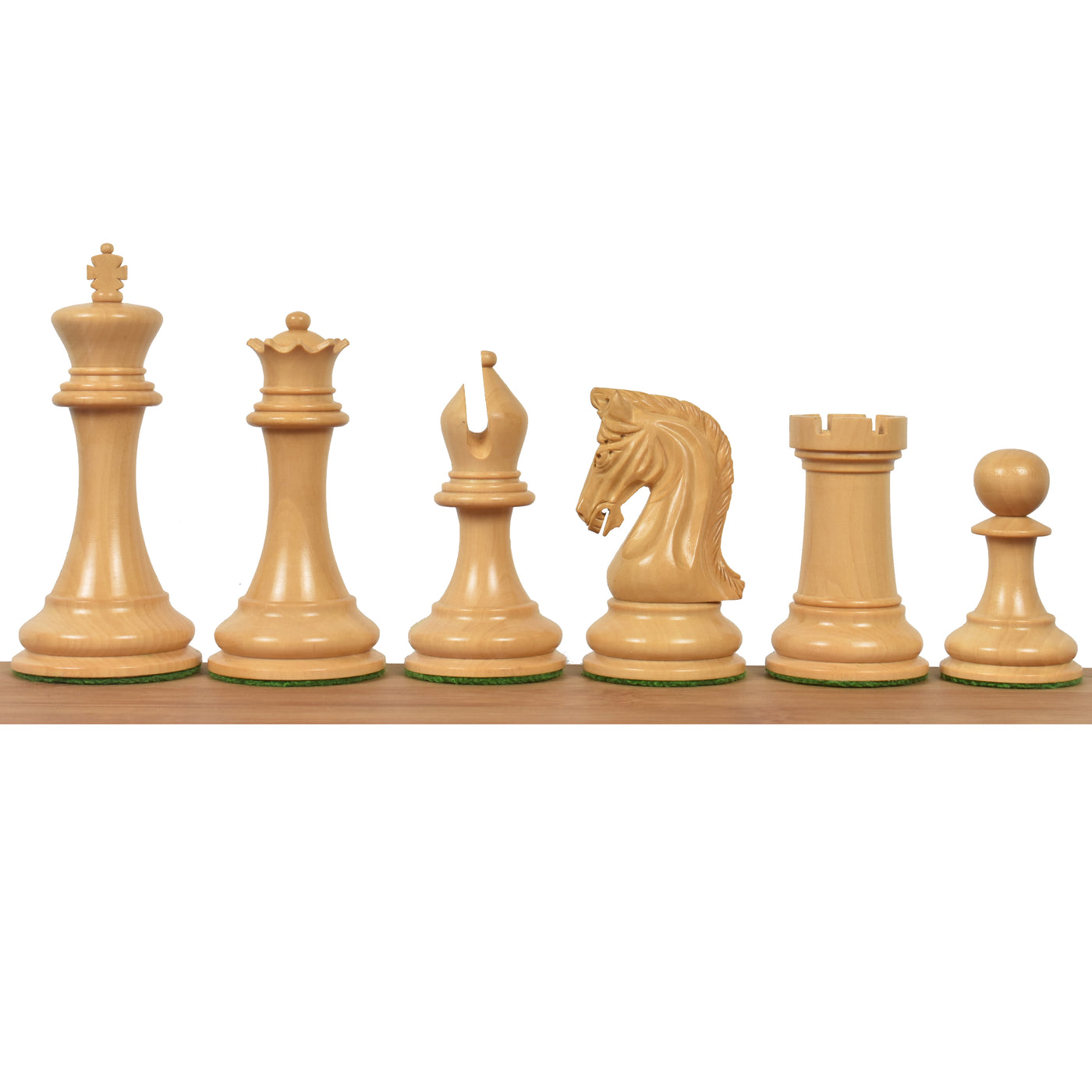 Combo of Repro 2016 Sinquefield Staunton Chess Set - Pieces in Bud Rosewood Pieces with Board and Box