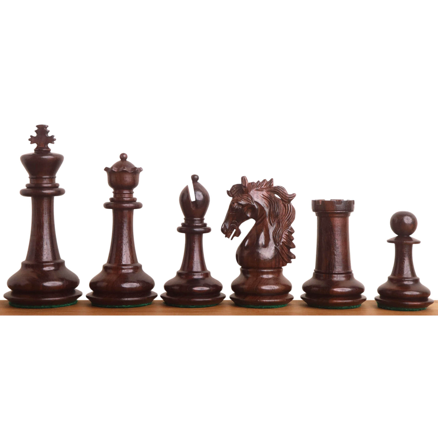 3.9" Heritage Series Staunton Chess set- Chess Pieces Only- Rosewood & Boxwood