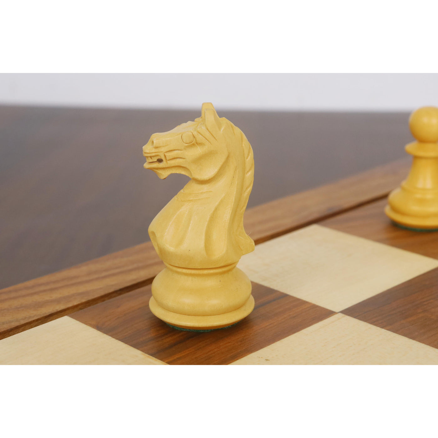 Combo of Queens Gambit Staunton Chess Set - Pieces in Golden Rosewood with Board and Box