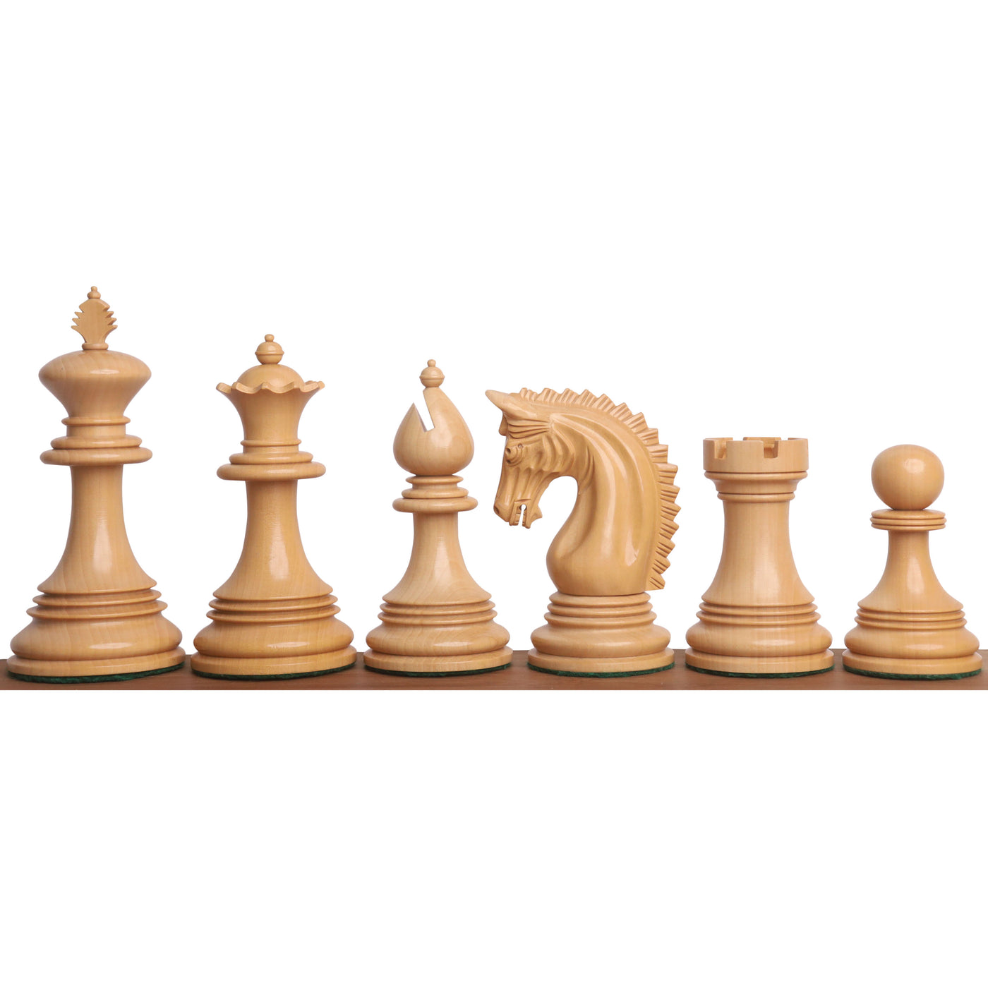 Combo of Luxury Augustus Staunton Chess Set - Pieces in Bud Rosewood with Chessboard and Storage Box