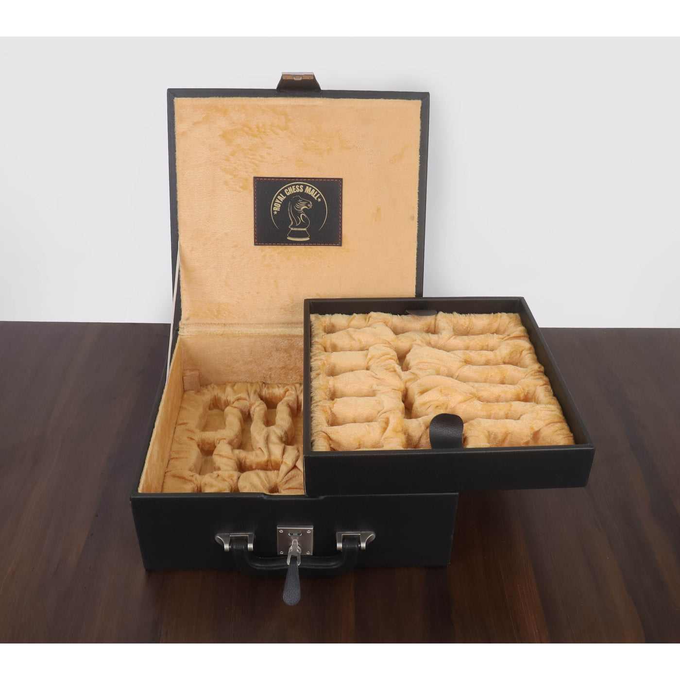 Combo of 3.8" Imperial Staunton Luxury Chess Set - Pieces in Ebony Wood with 21" Ebony Board and Box