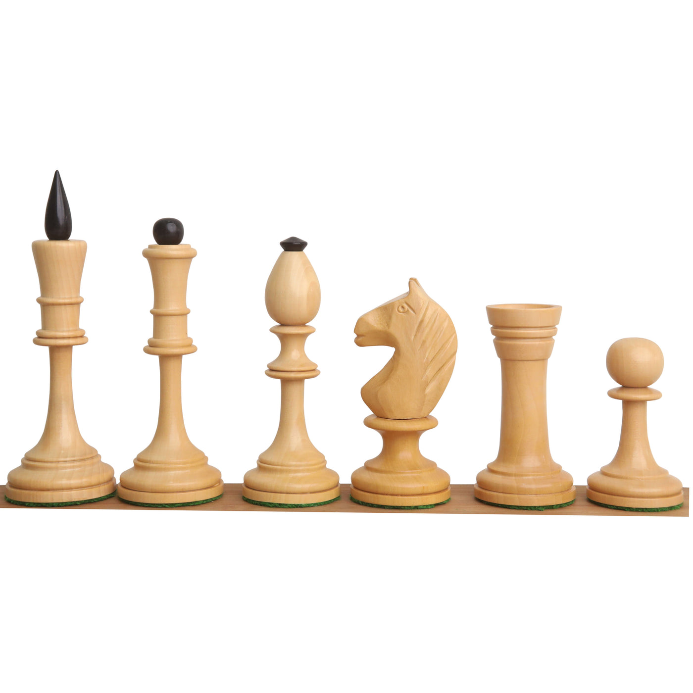 4.8" Averbakh Soviet Russian Chess Set - Chess Pieces Only- Double Weighted Boxwood