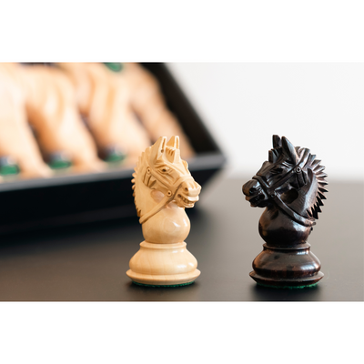 4.2" Rare American Staunton Luxury Chess Set - Chess Pieces Only - Triple Weighted Rosewood