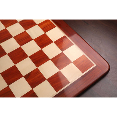 25" Large Chess board in Bud Rosewood & Maple Wood - 65 mm Square