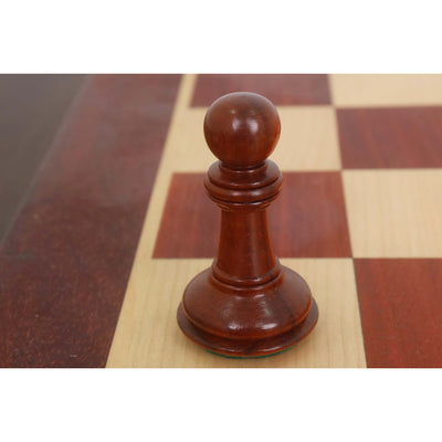Combo of 4.6" Bath Luxury Staunton Chess Set - Pieces in Bud Rosewood with Board and Box