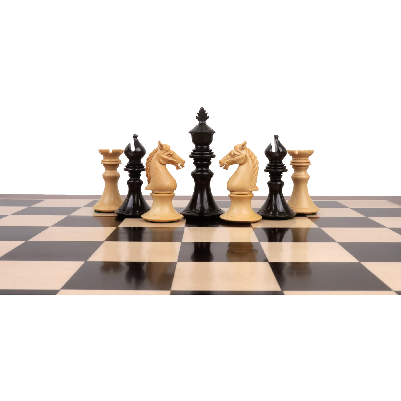 Slightly Imperfect 4.3" Aristocrat Series Luxury Staunton Chess Set- Chess Pieces Only - Ebony Wood & Boxwood