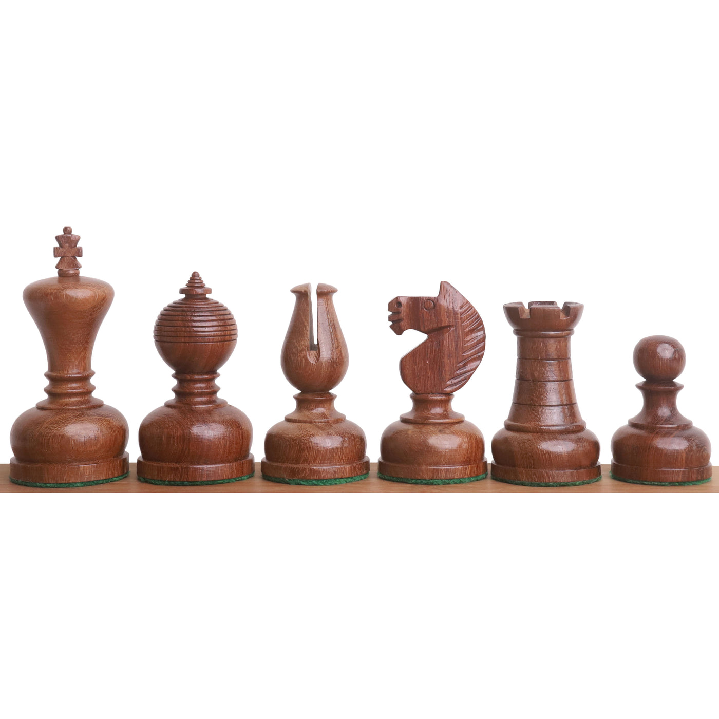 3.1" Library Combo Chess Set - Staunton Chess Pieces with Board and Box- Golden Rosewood