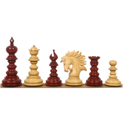 4.3" Marengo Luxury Staunton Chess Set - Chess Pieces Only- Bud Rosewood Triple Weight