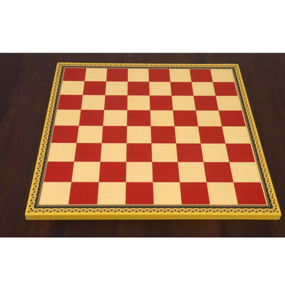 20" Leuchars Wooden Printed Chess Board - 57mm square - Gloss Finish