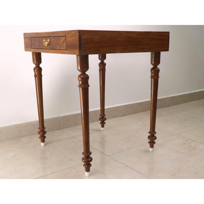 23" Tournament Chess Board Table with Drawers - 27" Height - Golden Rosewood & Maple