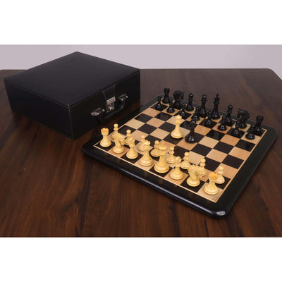 3.3" Spiraled Steed Luxury Chess Set- Chess Pieces Only - Ebony & Boxwood