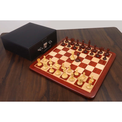 3.3" Spiraled Steed Luxury Chess Set- Chess Pieces Only - Bud Rosewood & Boxwood