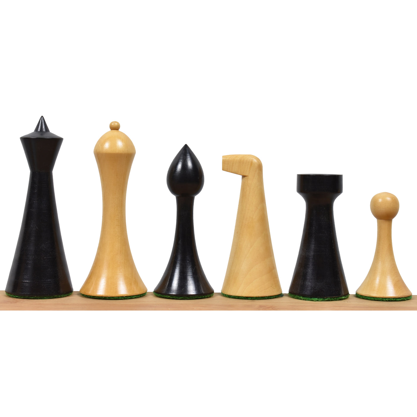 Hermann Ohme Combo Chess Set - 3.6" Ebonised Boxwood Pieces with Rosewood Board and Box