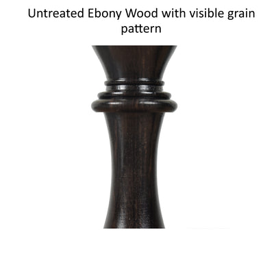 Combo of Chamfered Base Staunton Chess Set - Pieces in Ebony Wood with Board and Box