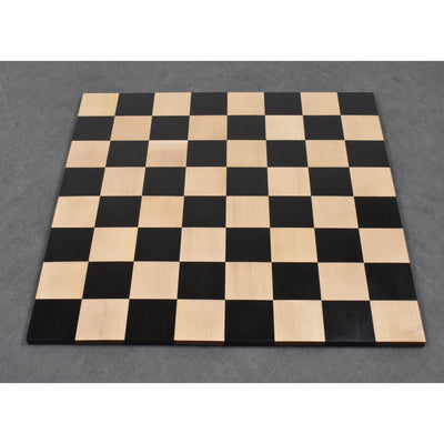 Combo of 2.6″ Russian Zagreb Chess Set - Pieces in Ebonised Boxwood with Board and Box