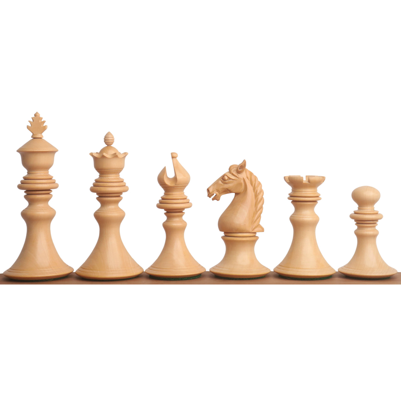 Combo of 4.3" Aristocrat Series Luxury Staunton Chess Set - Pieces in Ebony Wood & Boxwood with Board and Box