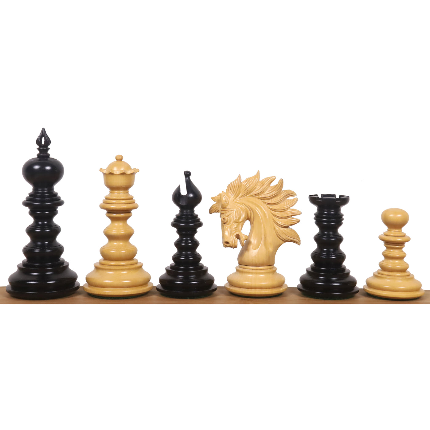 Combo of 4.3" Marengo Luxury Staunton Chess Set - Pieces in Ebony Wood with Board and Box