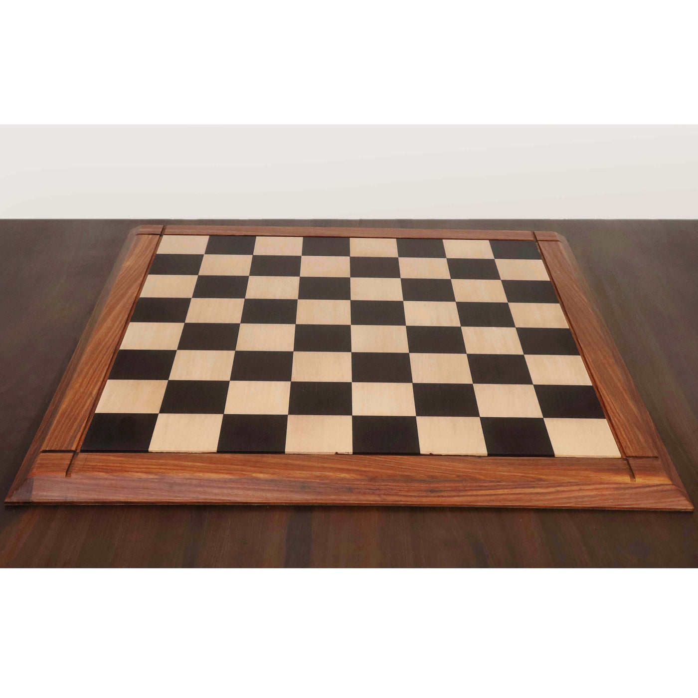 25" Players Choice Ebony & Maple Wood Chess Board- 65 mm square - Matt Finish