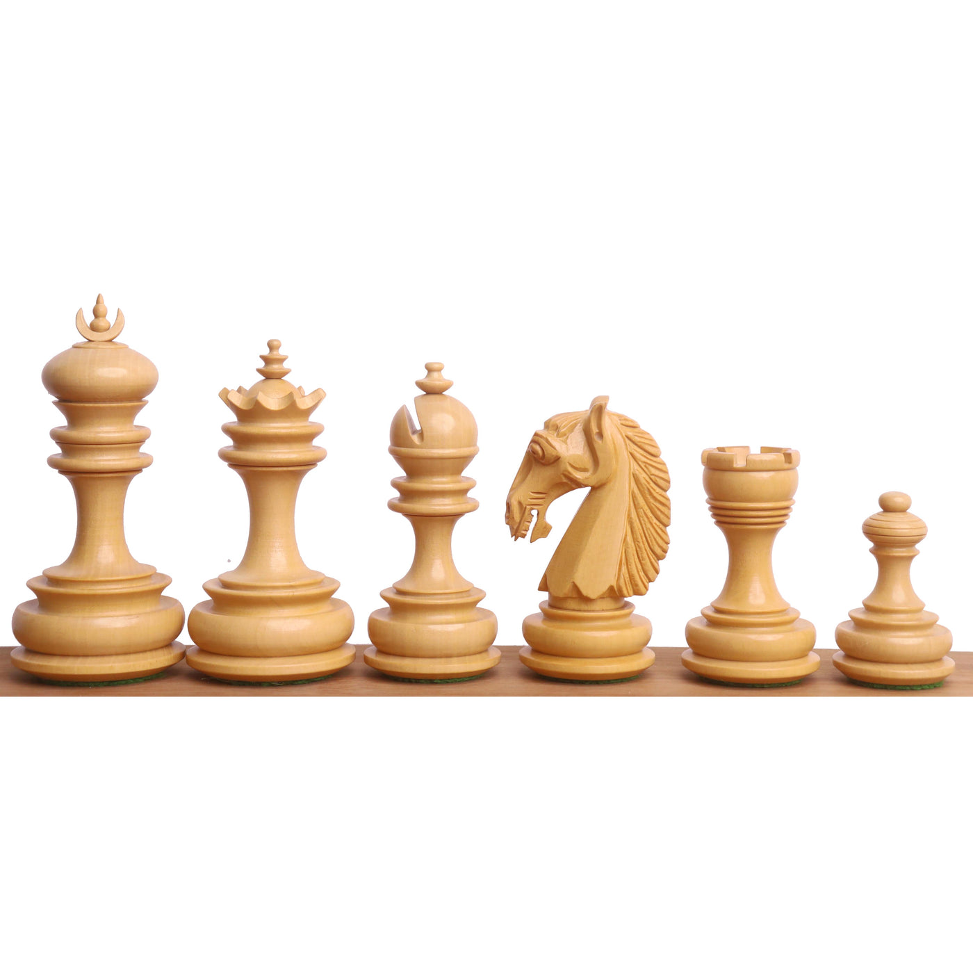 3.3" Moonlit Majesty Luxury Chess Set- Chess Pieces Only - Bud Rosewood & Boxwood