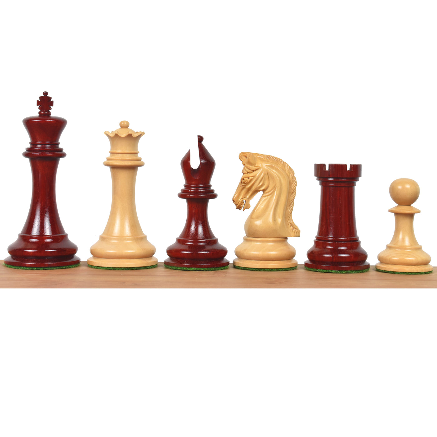 Combo of Repro 2016 Sinquefield Staunton Chess Set - Pieces in Bud Rosewood Pieces with Board and Box