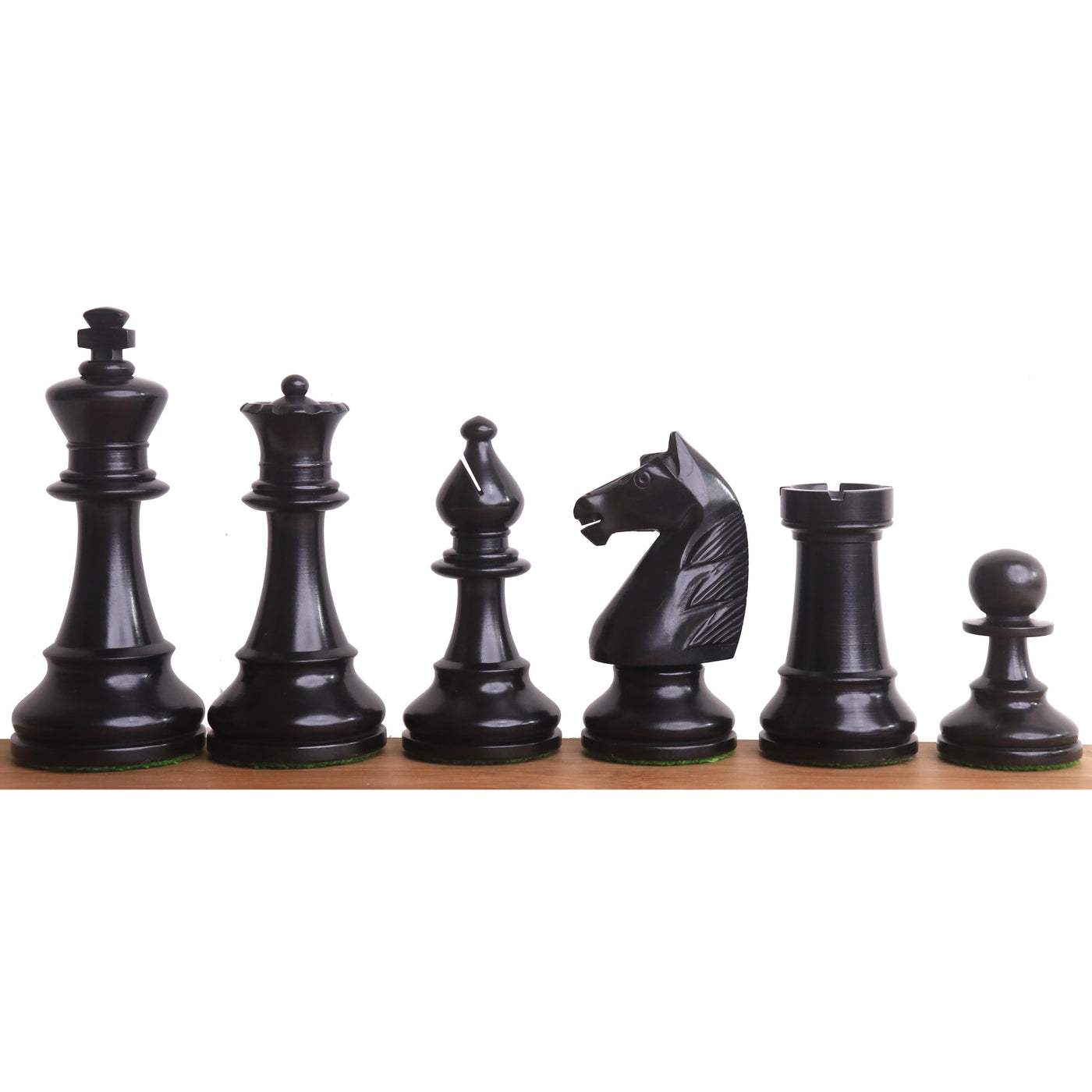 Slightly Imperfect French Grandmaster's Staunton Chess Set- Chess Pieces Only- Antiqued Boxwood- 4.1" King