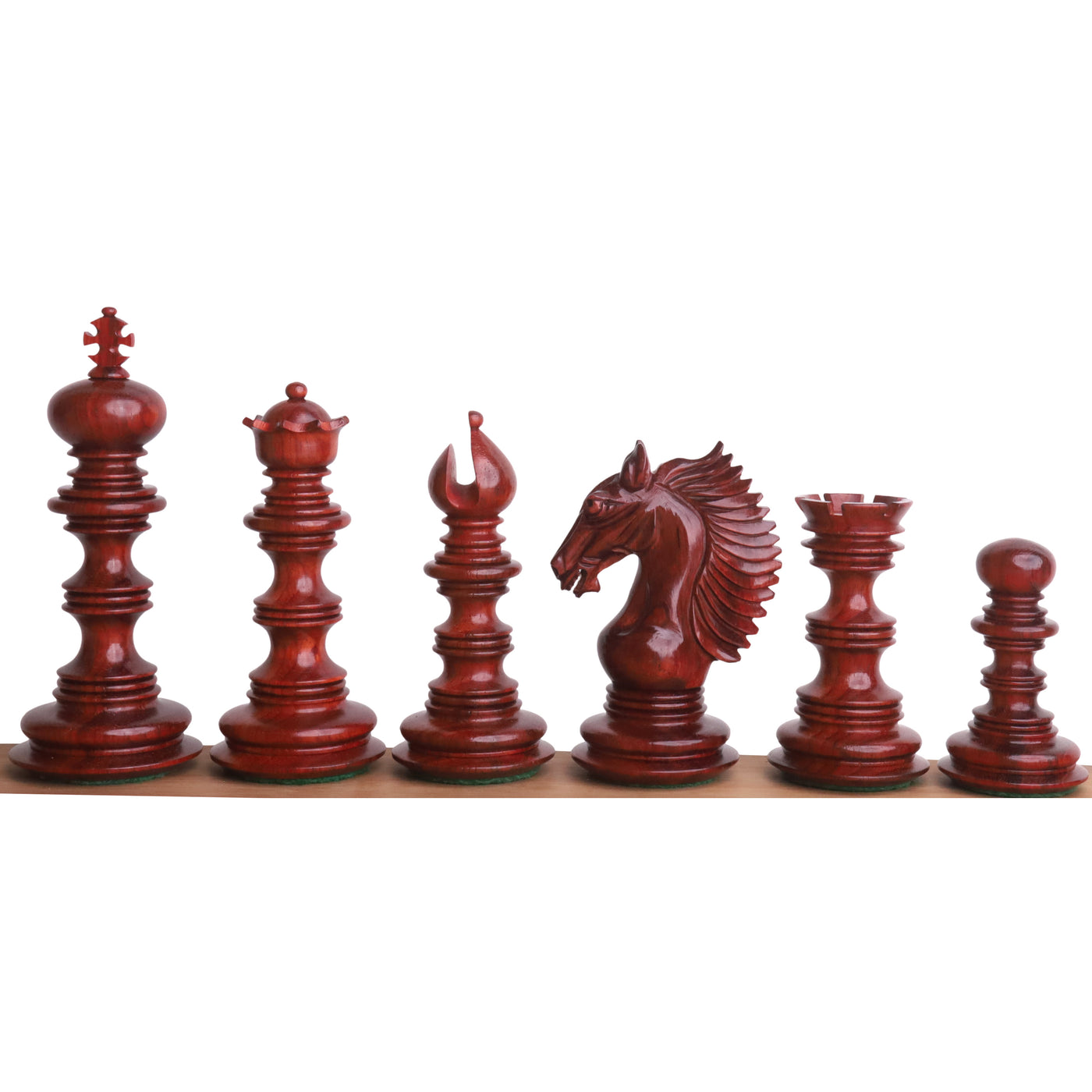 Slightly Imperfect 4.5" Gallant Knight Luxury Staunton Chess Set- Chess Pieces Only - Triple Weighted - Bud Rosewood