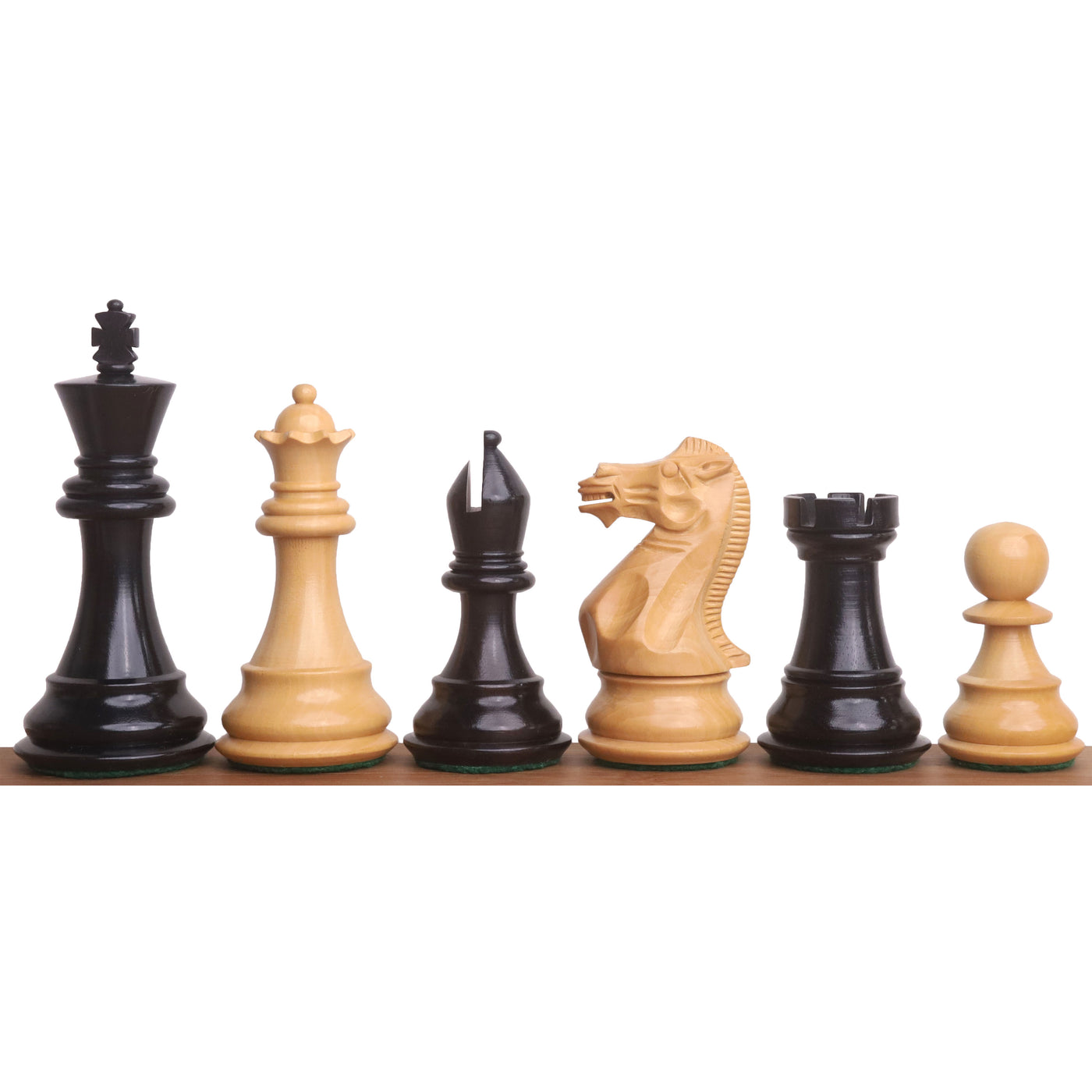 Slightly Imperfect 3.9" Professional Staunton Chess Set- Chess Pieces Only - Weighted Ebony wood