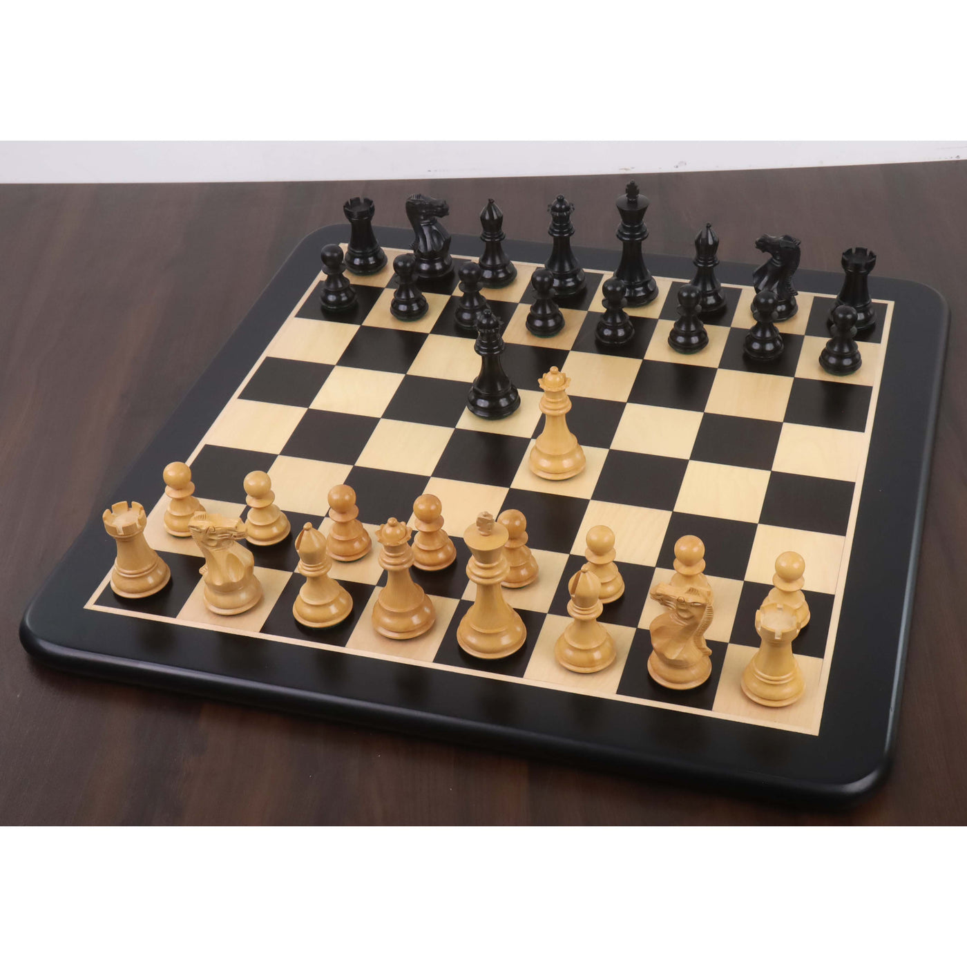 Slightly Imperfect 3.9" Professional Staunton Chess Set- Chess Pieces Only - Weighted Ebony wood