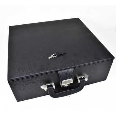 Leatherette Coffer Storage Box for Chess Pieces of 4.2" to 4.6" - with tray