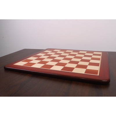 25" Large Chess board in Bud Rosewood & Maple Wood - 65 mm Square