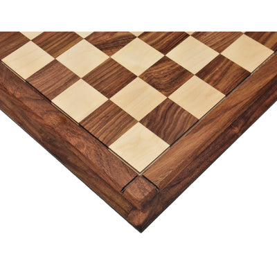 Combo of Queens Gambit Staunton Chess Set - Pieces in Golden Rosewood with Board and Box