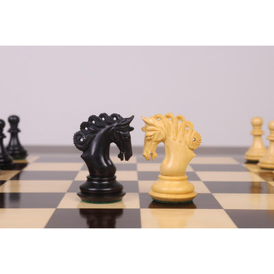 3.3" Spiraled Steed Luxury Chess Set- Chess Pieces Only - Ebony & Boxwood
