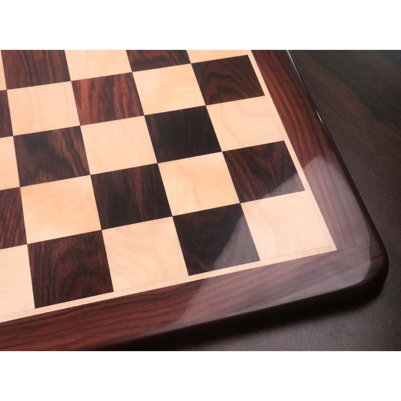 25 inches Large Chess board in Rosewood & Maple Wood - 65 mm Square