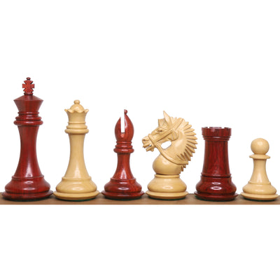 Slightly Imperfect 4.2" American Staunton Luxury Chess Set- Chess Pieces Only-Triple Weighted Budrose Wood