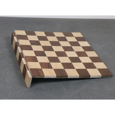 Slightly Imperfect 13'' Solid Wood Roll Up Travel chess board made in Golden Rosewood & Maple wood - 40 mm square size