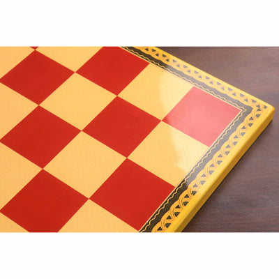 20" Leuchars Wooden Printed Chess Board - 57mm square - Gloss Finish