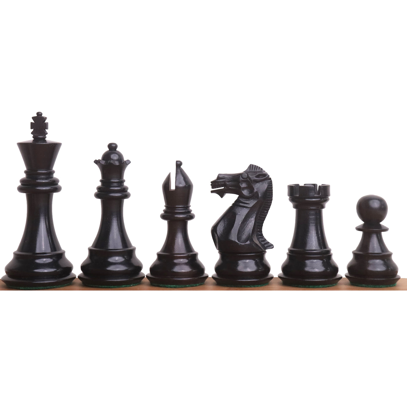 Slightly Imperfect 3.9" Professional Staunton Chess Set- Chess Pieces Only - Weighted Ebony wood