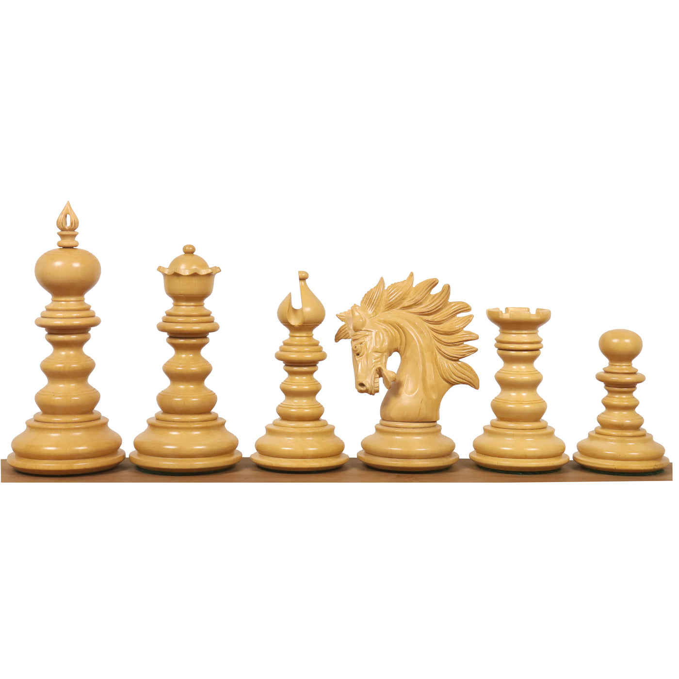 Slightly Imperfect 4.3" Marengo Luxury Staunton Chess Set- Chess Pieces Only- Bud Rosewood Triple Weight