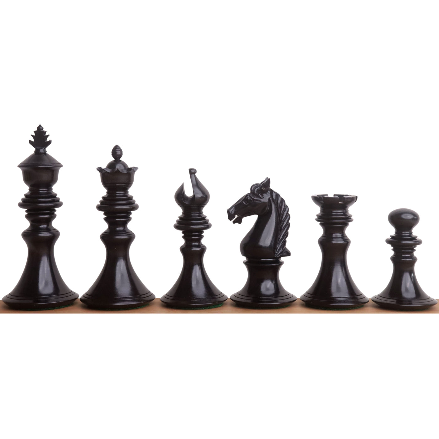 Combo of 4.3" Aristocrat Series Luxury Staunton Chess Set - Pieces in Ebony Wood & Boxwood with Board and Box