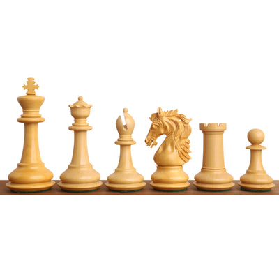 3.9" Heritage Series Staunton Chess set- Chess Pieces Only- Bud Rosewood & Boxwood