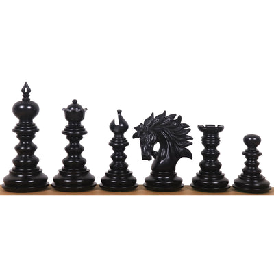4.3" Marengo Luxury Staunton Chess Set - Chess Pieces Only- Ebony Wood Triple Weight